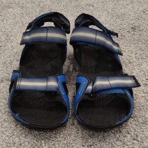 Men's Blue and Gray Sandals